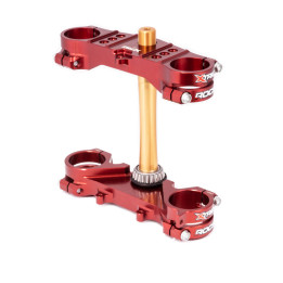 Té de fourche X Trig ROCS Tech orange offset 25mm | Oxmoto