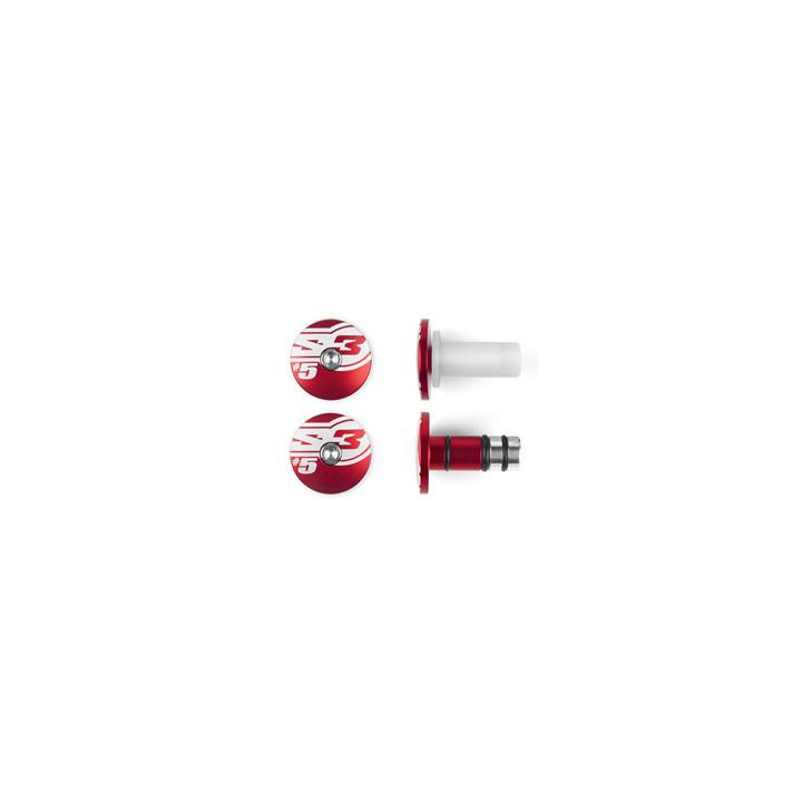 Embouts de guidons S3 End 5 Ø14mm rouge | Oxmoto