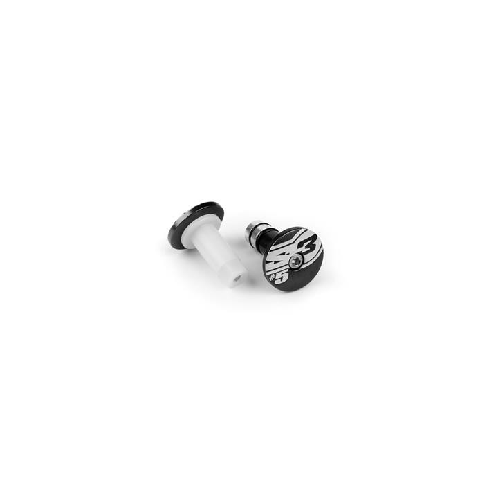 Embouts de guidons s3 end 5 ø14mm noir | Oxmoto