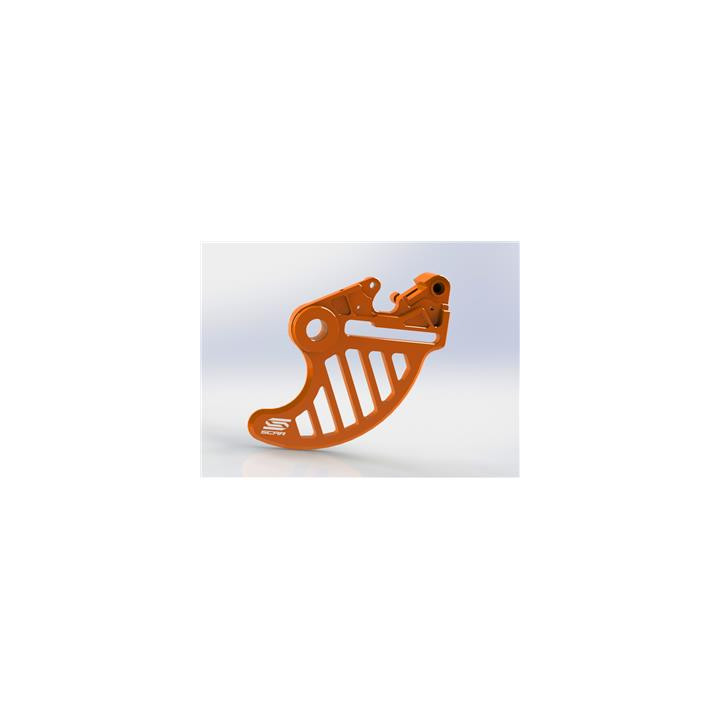 Protège-disque Scar arrière orange | Oxmoto