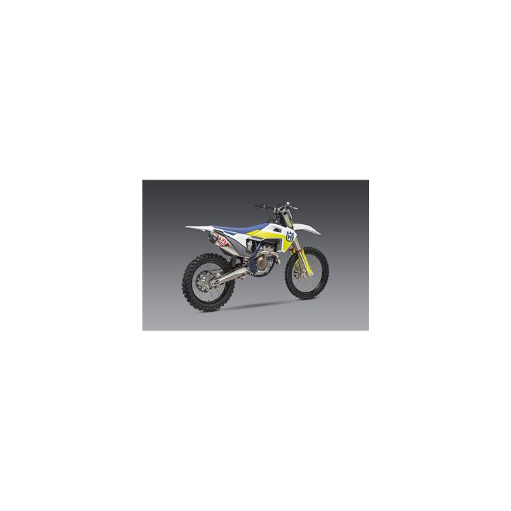 Ligne complète Yoshimura rs-12 signature series inox/silencieux alu/casquette carbone ktm/husqvarna