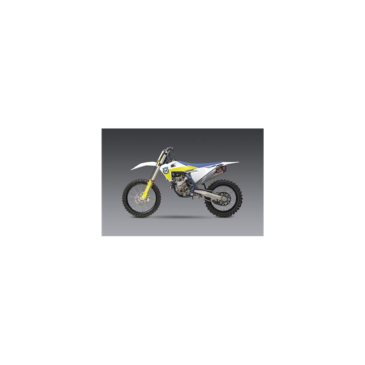 Ligne complète Yoshimura rs-12 signature series inox/silencieux alu/casquette carbone ktm/husqvarna