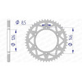 Couronne AFAM alu 15203 - 520 - 51 dents | Oxmoto
