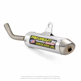 Silencieux PRO CIRCUIT 304 alu brossé/casquette inox KTM/Husqvarna 1051912