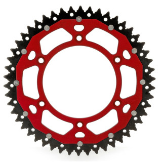 Couronne ART dual-components alu/acier ultra-light anti-boue 8000 - 520 - 51 dents 1075654008