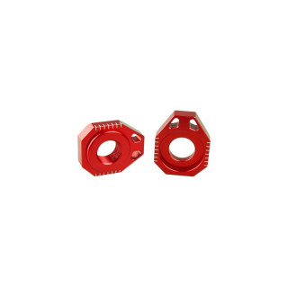 Tendeur de chaîne Scar rouge AB502RD | Oxmoto