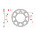 Couronne AFAM acier standard 47200 - 428 - 51 dents | Oxmoto