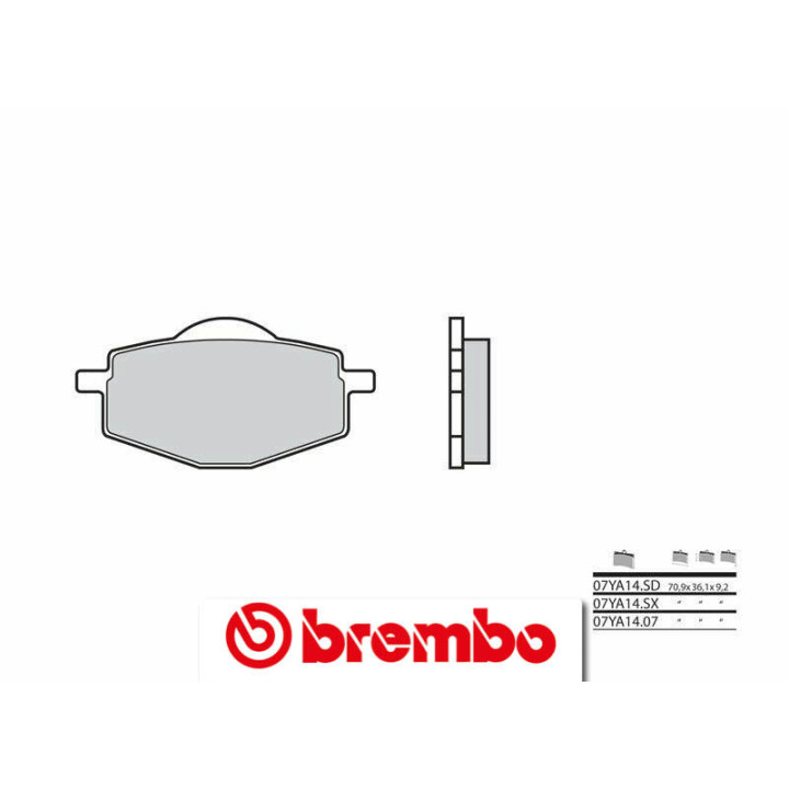 Plaquettes de frein Brembo Off-Road métal fritté - 07YA14SX