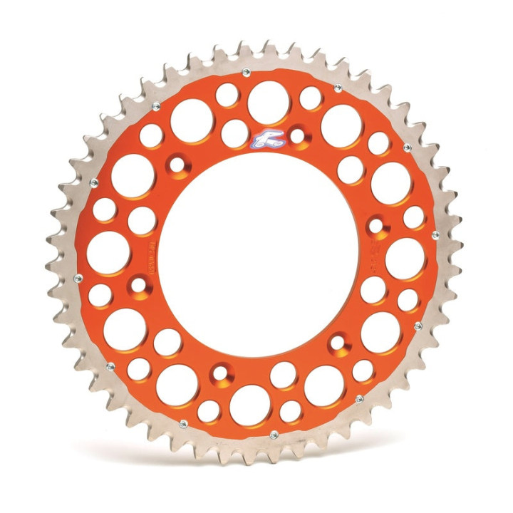 Couronne Renthal twinring alu ultra-light anti-boue anodisé dur ha - 520 - 50 dents 1075635004