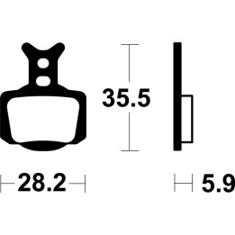 Plaquettes de frein Tecnium MX/Quad Racing métal fritté - MOR506
