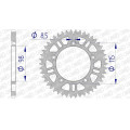 Couronne AFAM alu anti-boue - 420 72101+47 | Oxmoto