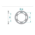 Couronne AFAM acier standard 71304 - 525 - 41 dents | Oxmoto