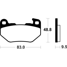 Plaquettes de frein Tecnium métal fritté - MR493 | Oxmoto