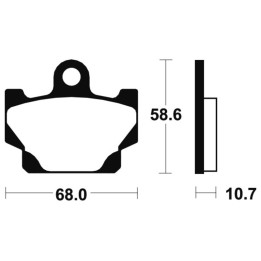 Plaquettes de frein Tecnium route organique - MA50 | Oxmoto