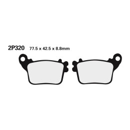 Plaquettes de frein Nissin route /Off-Road métal fritté - 2P-320ST