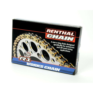 Chaîne de transmission Renthal 428 r1 works 124 maillons