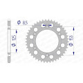 Couronne AFAM alu ultra-light 11212 - 520 - 45 dents 1074390009