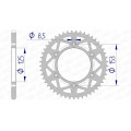 Couronne AFAM alu ultra-light 11212 - 520 - 51 dents 1074390003
