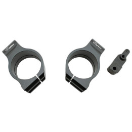Bracelets de guidon Lightech Ø53mm hauteur +0mm déport +40mm/10°