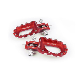 Repose-pieds S3 Hard Rock aluminium rouge | Oxmoto