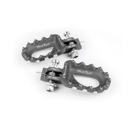 Repose-pieds S3 Hard Rock aluminium titane | Oxmoto