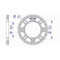 Couronne AFAM alu ultra-light anti-boue 15104 - 428 - 47 dents