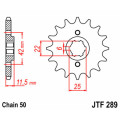 Pignon jt sprockets acier standard 289 - 530 - 15 dents