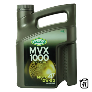Huile moteur Yacco mvx 1000 4T - sae 10w50 - 4L | Oxmoto