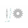 Pignon AFAM acier standard 64302 - 520 - 14 dents | Oxmoto