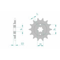 Pignon AFAM acier standard 21300 - 520 - 14 dents | Oxmoto