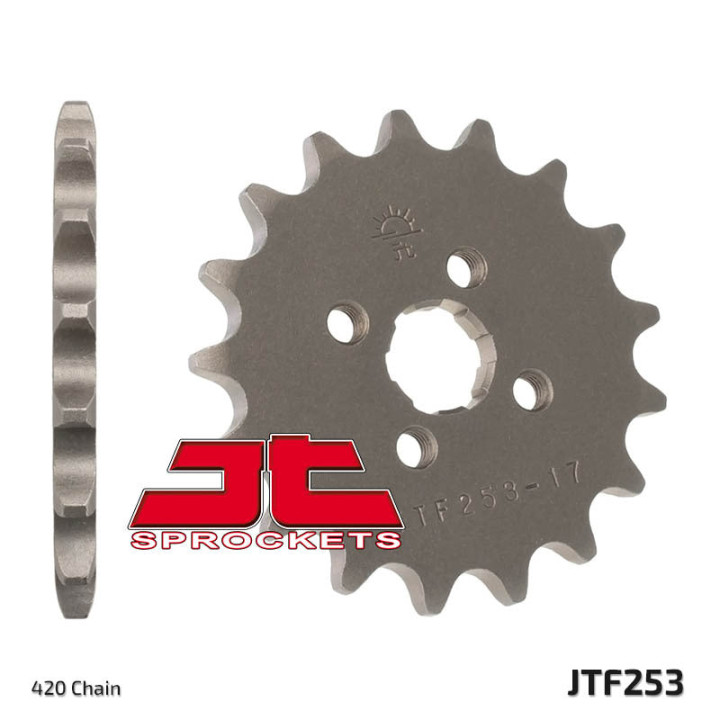 Pignon jt sprockets acier standard 253 - 420 - 17 dents