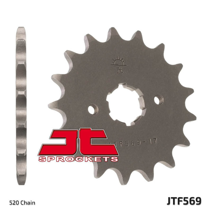 Pignon jt sprockets acier standard 569 - 520 - 14 dents