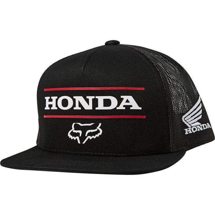 Casquette FOX Honda noire | Oxmoto