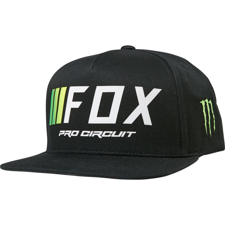 Casquette FOX pro circuit noir | Oxmoto