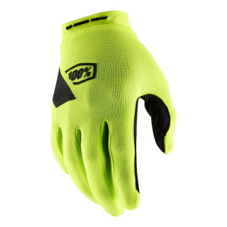 Gants 100% ridecamp jaune fluo | Oxmoto