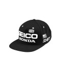 Casquette 100% podium geico/honda noir | Oxmoto