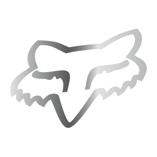 Stickers FOX head 28 chrome | Oxmoto