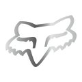 Stickers FOX head 28 chrome | Oxmoto