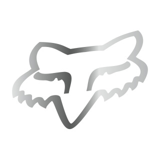 Stickers FOX head 18 chrome | Oxmoto