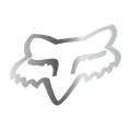 Stickers FOX head 18 chrome | Oxmoto