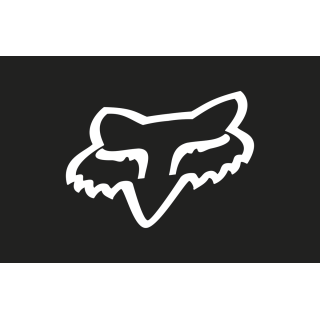 Stickers FOX head 10 blanc | Oxmoto