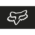 Stickers FOX head 10 blanc | Oxmoto