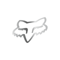 Stickers FOX head 10 chrome | Oxmoto