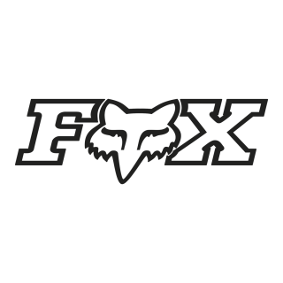 Stickers FOX f-head 28 noir | Oxmoto
