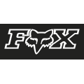 Stickers FOX f-head 28 blanc | Oxmoto