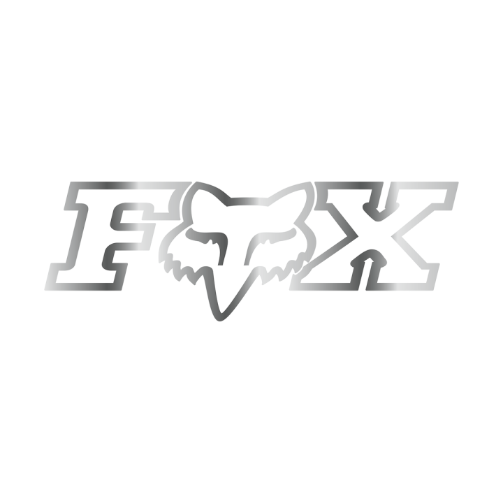Stickers FOX f-head 18 chrome | Oxmoto