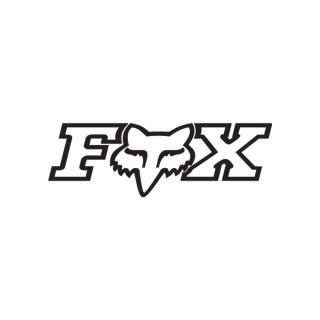 Stickers FOX f-head 10 noir | Oxmoto