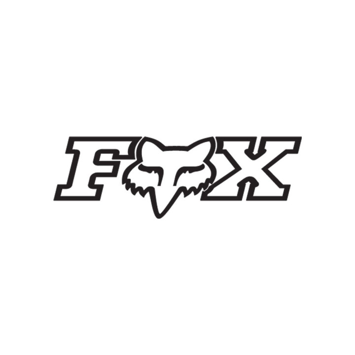 Stickers FOX f-head 10 noir | Oxmoto