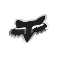 Stickers FOX head 4,45cm chrome | Oxmoto