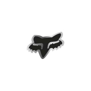 Stickers FOX head 17,5cm chrome | Oxmoto